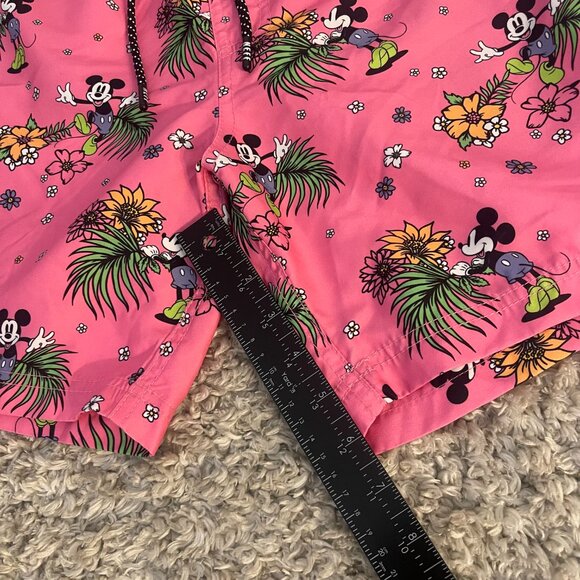 Disney x Neff Pink Mickey Tropical Swim Trunks S - Picture 3 of 9